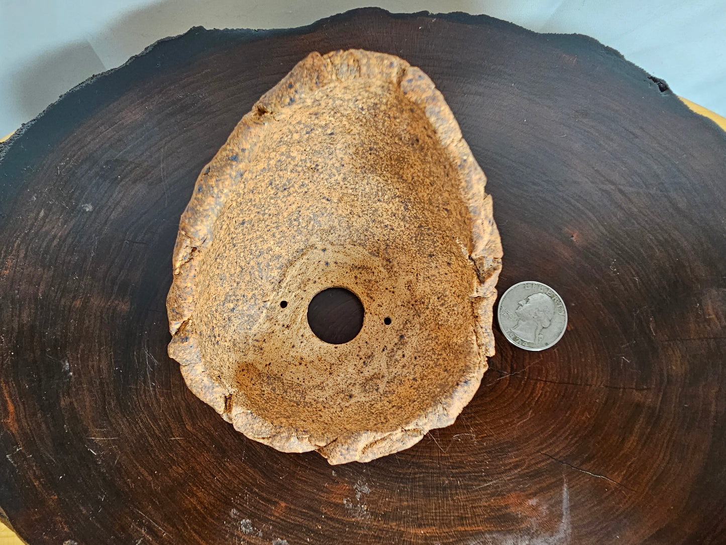 Unglazed Sandy Crescent #1