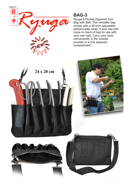 Ryuga Tool Roll w/ Belt and Zippered Pouch